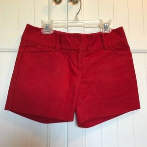 The Limited Red Shorts